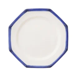 Bamboo Edge Dessert Plates in Blue, Set of 6