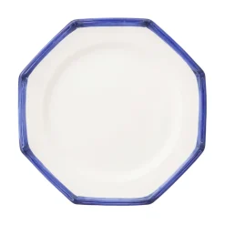 Bamboo Edge Dinner Plates in Blue, Set of 6