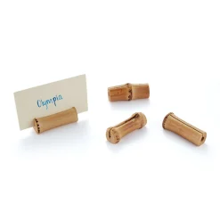 Bamboo Placecard Holders, Set of 4