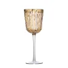 Bamboo Wine Glass in Gold, Set of 4