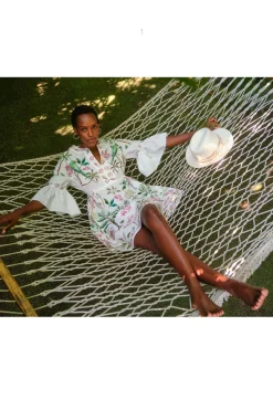 Barbados Cotton Caftan Dress x Susannah Garrod