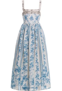 Barbara Midi Dress in Bougainvillea