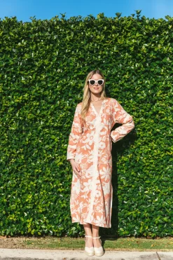Bardot Caftan in Joy Salmon