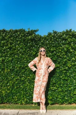 Bardot Caftan in Joy Salmon