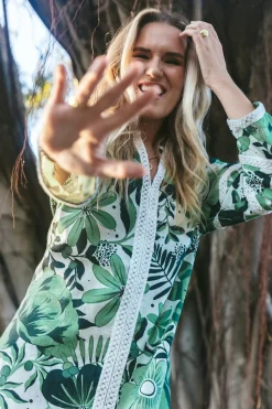 Bardot Caftan Joy in Green