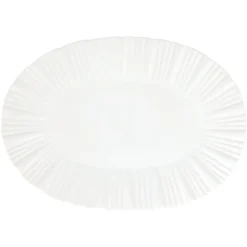 Bari White Oval Platter