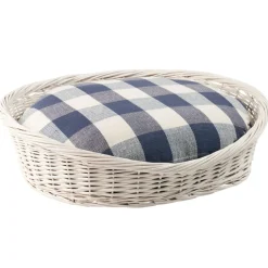 Barnes Blue Check Dog Bed