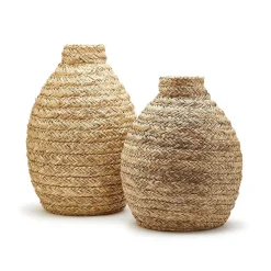 Basket Weave Bottle Shape Vase