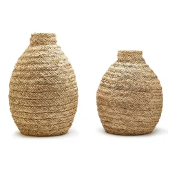 Basket Weave Bottle Shape Vase