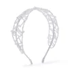 Beaded Lace Headband in Clear