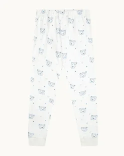 Bear Print Pajama in Child Blue