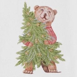 Bear Tree Hug Hand Towel