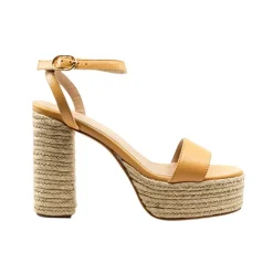 Becka Camel Leather Platform