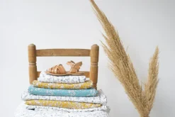 Bedding Made With Liberty Fabric in Theo Blue