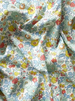 Bedding Made With Liberty Fabric in Betsy Sage