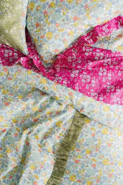 Bedding Made With Liberty Fabric in Betsy Sage