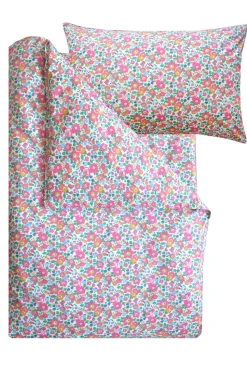 Bedding Made With Liberty Fabric in Betsy Deep Pink