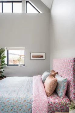 Bedding Made With Liberty Fabric in Betsy Deep Pink