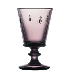 Bee Wine Glass in Eggplant, Set of 6