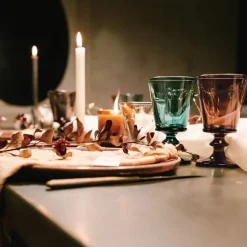 Bee Wine Glass in Eggplant, Set of 6