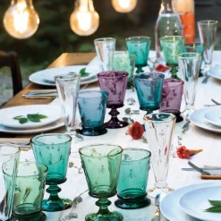 Bee Wine Glass in Eggplant, Set of 6