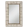 Beehive Jute Rectangular Mirror
