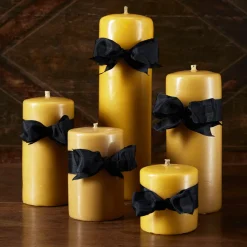 Beeswax Smooth Pillar Candles