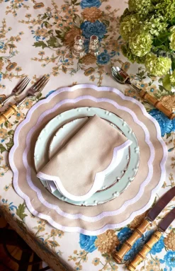 Beige Dahlia Tablecloth