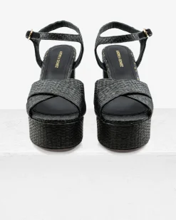Bella Black Raffia