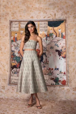 Bella Maxi Skirt in Paisley