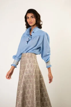 Bella Maxi Skirt in Paisley