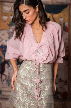 Bella Mini Skirt in Paisley