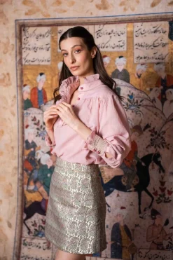 Bella Mini Skirt in Paisley