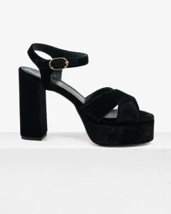 Bella Sandal in Velvet
