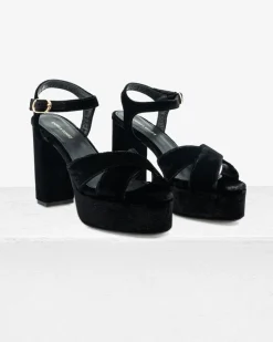 Bella Sandal in Velvet