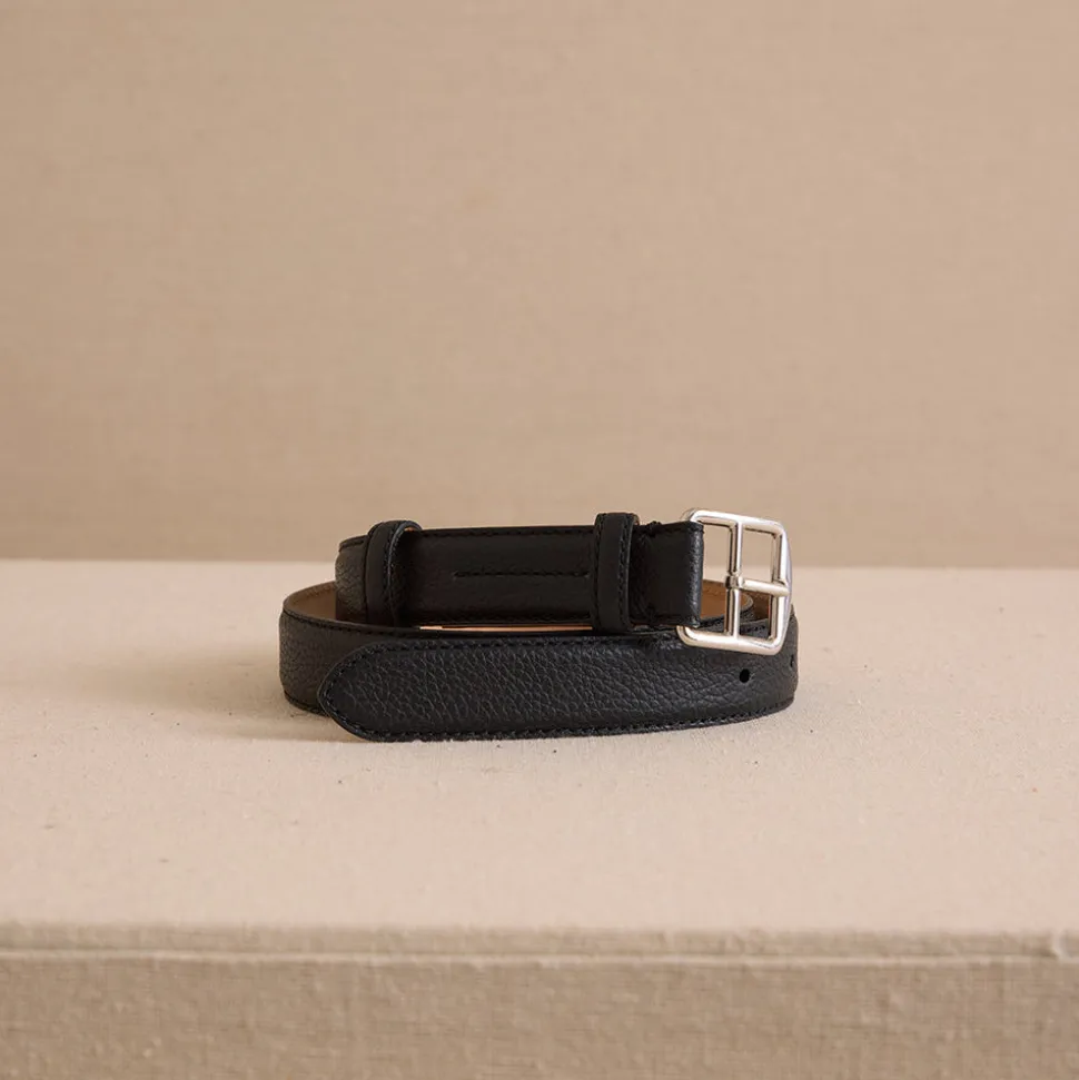 Belt 35 in Tumbled Grain Black
