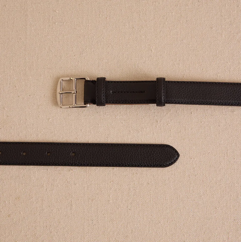 Belt 35 in Tumbled Grain Black