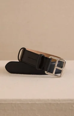 Belt 45 in Vacchetta Black