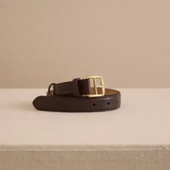 Belt 35 in Vacchetta Chocolate