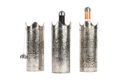 Berber Silver Wine and Bottle Holder