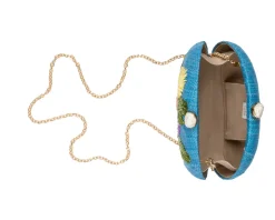 Berna Clutch in Turquoise Multi