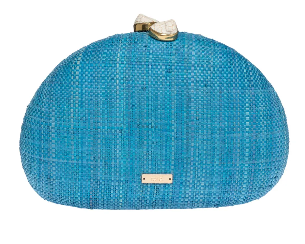 Berna Clutch in Turquoise Multi