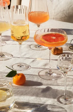 Bernadotte White Wine Glasses, Crystal, Set of 6