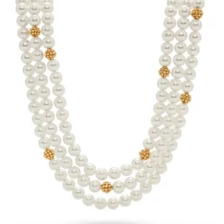 Berry & Bead Triple Strand Necklace