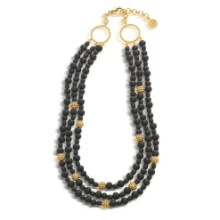 Berry 3" Strand Necklace in Ebony