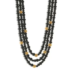 Berry 3" Strand Necklace in Ebony