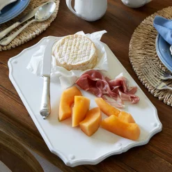 Berry & Thread 15" Serving Board with Knife in Whitewash
