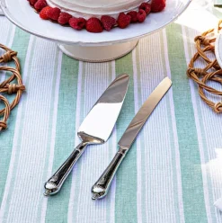 Berry & Thread Cake Knife and Server, Set of 2