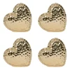 Berry & Thread Heart Place Card Holder, Set of 4 in Gold