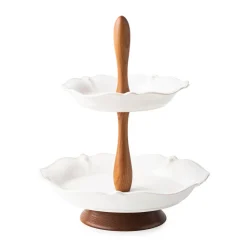 Berry & Thread Whitewash Tiered Serving Stand